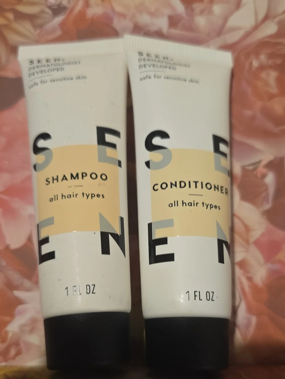 SEEN SHAMPOO & CONDITIONER FOR ALL TYPES, SAFE FOR SENSITIVE SKIN.